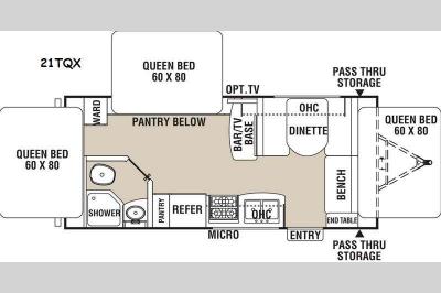 Floorplan - 2015 Coachmen RV Freedom Express 21TQX