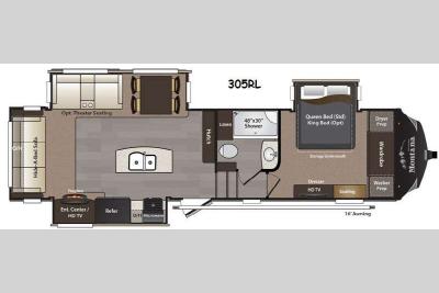Floorplan - 2015 Keystone RV Montana High Country 305RL
