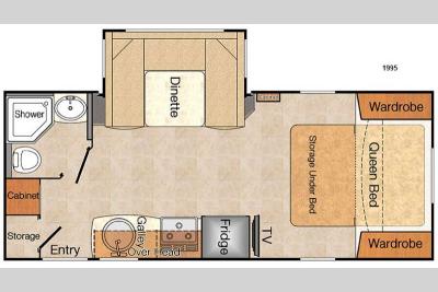 Floorplan - 2015 Lance Travel Trailers 1995