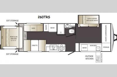 Floorplan - 2015 Keystone RV Outback Terrain Ultra Lite 260TRS