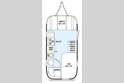 Floorplan - 2015 Airstream RV International Signature 19