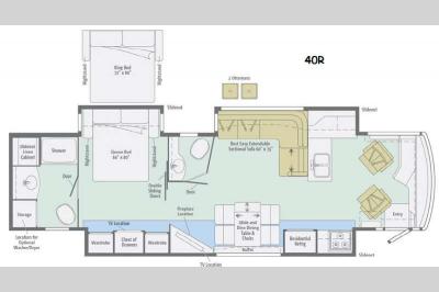 Floorplan - 2015 Winnebago Journey 40R