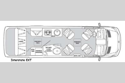 Floorplan - 2015 Airstream RV Interstate EXT Interstate EXT