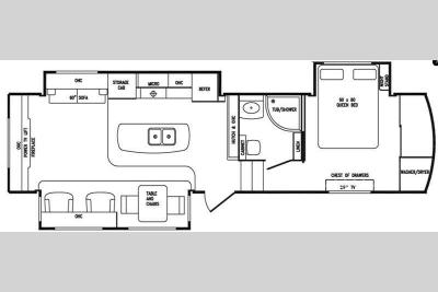 Floorplan - 2015 DRV Luxury Suites Tradition 340RES
