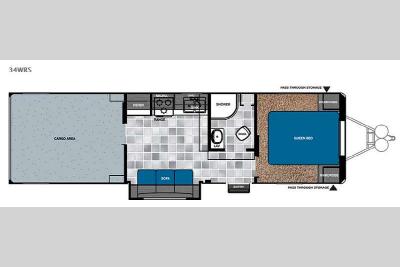 Floorplan - 2015 Forest River RV Work and Play 34WRS