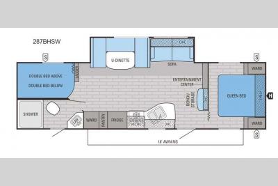 Floorplan - 2016 Jayco Jay Flight SLX 287BHSW