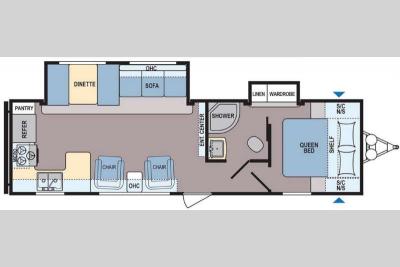 Floorplan - 2016 Dutchmen RV Coleman Lantern Series 296RK