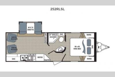 Floorplan - 2017 Dutchmen RV Kodiak Ultimate 252RLSL