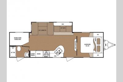 Floorplan - 2017 Dutchmen RV Aspen Trail 2810BHS