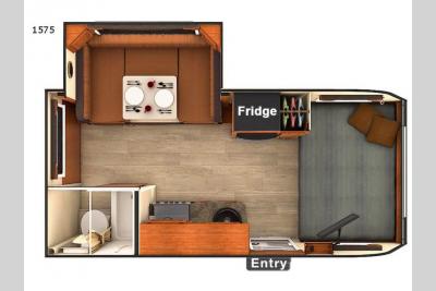 Floorplan - 2017 Lance Travel Trailers 1575