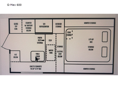 Floorplan - 2017 RC Willett Inc Northstar Pop-Up 600SS