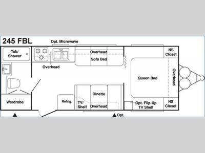 Floorplan - 2005 Keystone RV Springdale 245FBL