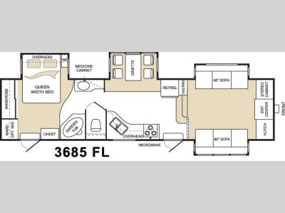 Floorplan - 2004 Keystone RV Montana 3685FL