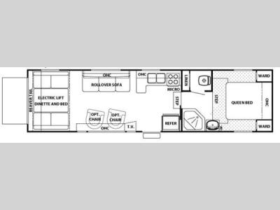 Floorplan - 2007 Forest River RV Cherokee Wolf Pack Sport 295WP