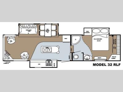 Floorplan - 2008 Gulf Stream RV Prairie Schooner 32 RLF
