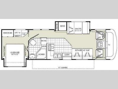Floorplan - 2008 Fleetwood RV Terra LX 31M