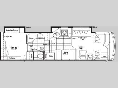 Floorplan - 2005 Winnebago Journey 34 H