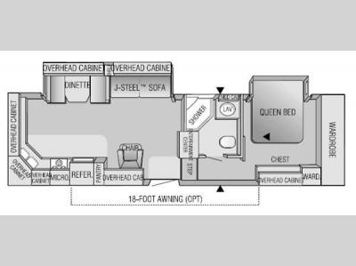 Floorplan - 2004 Jayco Designer 30 RKS