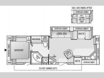 Floorplan - 2003 Jayco Eagle 312 FKS