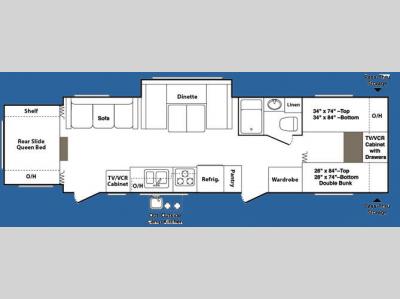 Floorplan - 2008 Keystone RV Outback 28RSDS