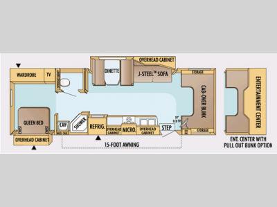 Floorplan - 2008 Jayco Greyhawk 32 SS