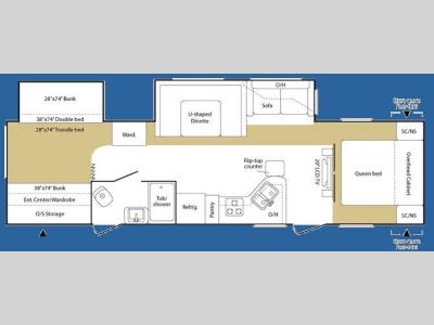 Floorplan - 2008 Keystone RV Sprinter 311BHS