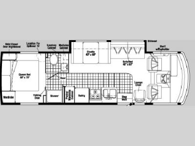 Floorplan - 2004 Itasca Sunova 30 B
