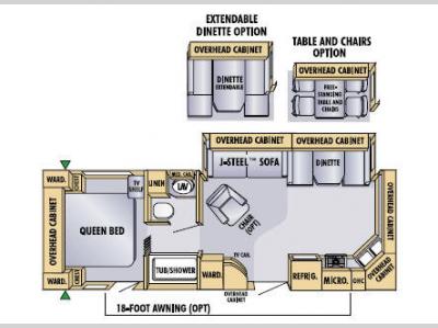 Floorplan - 2005 Jayco Eagle 282 FKS
