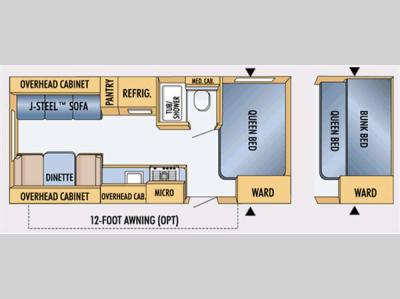 Floorplan - 2008 Jayco Jay Feather Sport 218