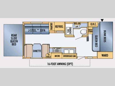 Floorplan - 2008 Jayco Jay Feather EXP 254