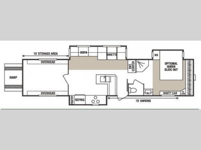 Floorplan - 2007 KZ New Vision Sportster 37Kx2
