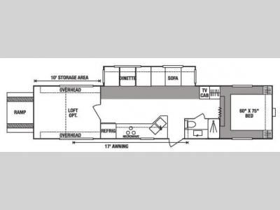 Floorplan - 2007 KZ Sportsmen Sportster 33P