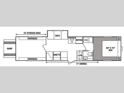 Floorplan - 2008 KZ Sportsmen Sportster 32P