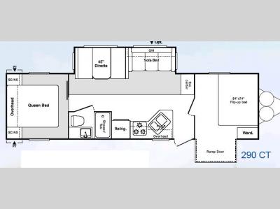 Floorplan - 2008 Keystone RV Springdale 290CT