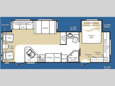 Floorplan - 2007 Keystone RV Cougar 302RLS