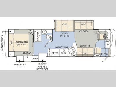 Floorplan - 2008 Monaco Cayman 35 SBD