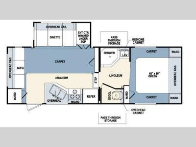 Floorplan - 2008 Forest River RV Wildcat 24RL