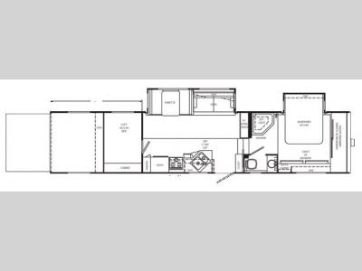 Floorplan - 2008 McKenzie Dune Chaser 38 FKD