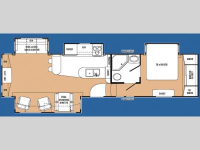 Floorplan - 2008 Keystone RV Challenger 34SAQ