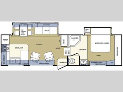 Floorplan - 2004 Forest River RV Cardinal 29 RKLE