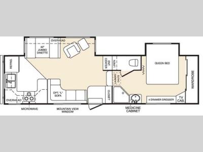 Floorplan - 2005 Keystone RV Mountaineer 297RKS