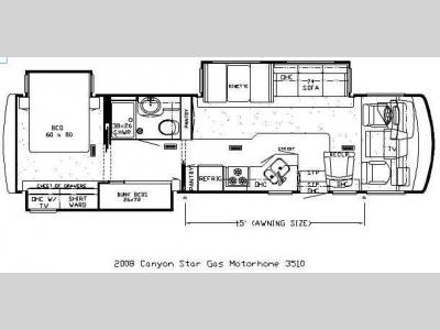 Floorplan - 2008 Newmar Grand Star GSCA 3510