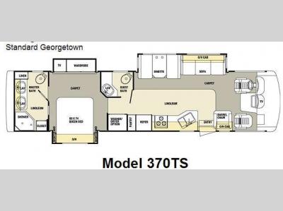 Floorplan - 2007 Forest River RV Georgetown 370TS