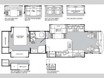 Floorplan - 2004 Fleetwood RV Discovery 39L