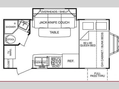 Floorplan - 2008 Cruiser Fun Finder X X-189 FBS