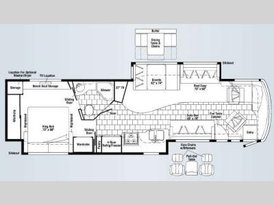 Floorplan - 2008 Winnebago Journey 39Z