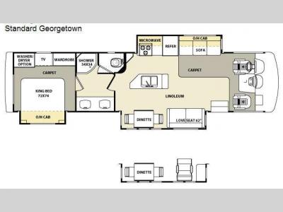 Floorplan - 2008 Forest River RV Georgetown 374TS