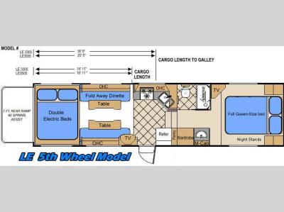 Floorplan - 2009 Warrior Mfg Weekend Warrior Wide Body LE3305