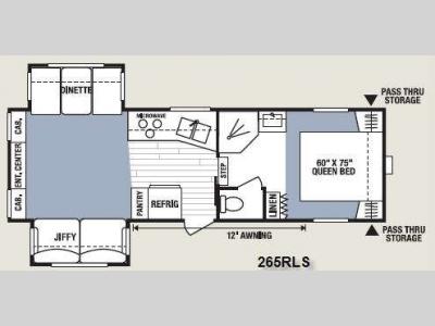 Floorplan - 2008 KZ Spree 265RLS