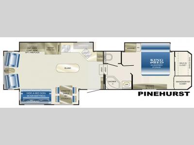 Floorplan - 2009 Heartland Landmark Pinehurst